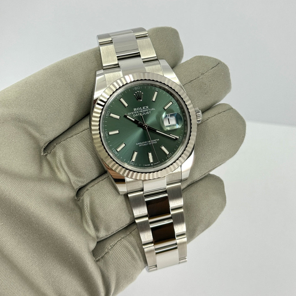Datejust 41mm, Oystersteel and 18k White Gold, Ref# 126334-0027