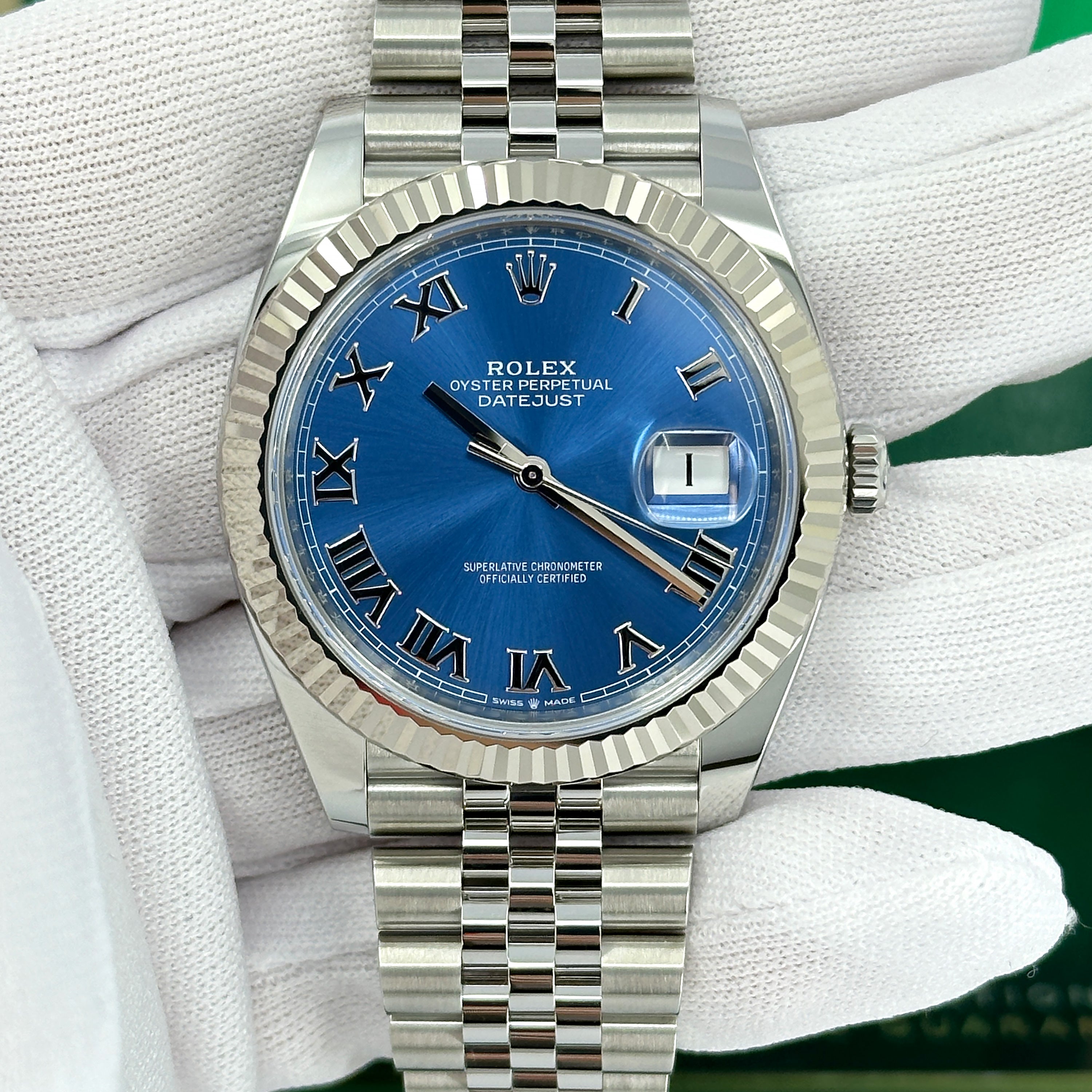 Datejust 41, Stainless Steel and 18k White Gold, 41mm, Ref# 126334-0026
