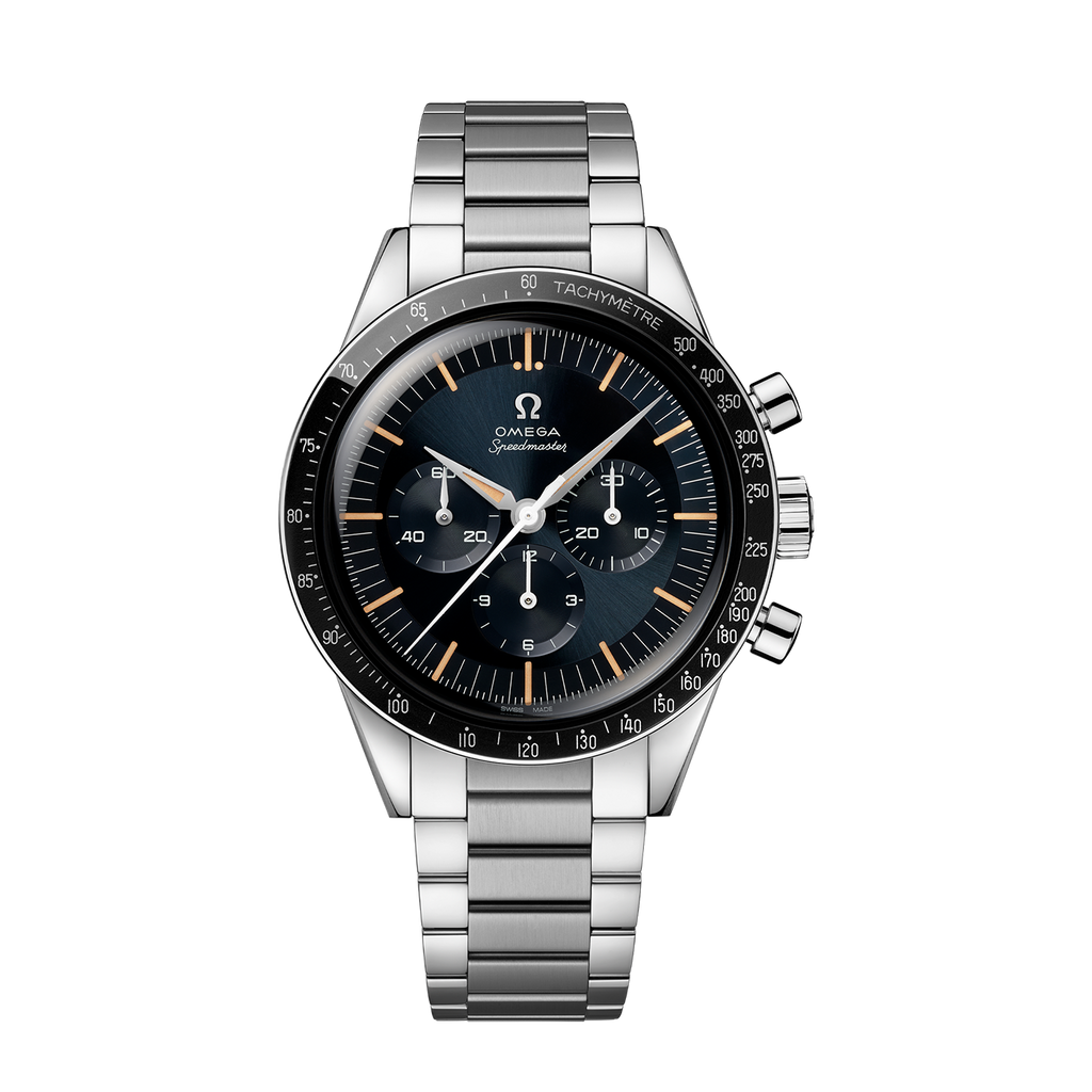 Unworn, Speedmaster First in Space, Co-Axial Chronograph, 39, 7mm, Ref# 310.30.40.50.06.001, box and papers