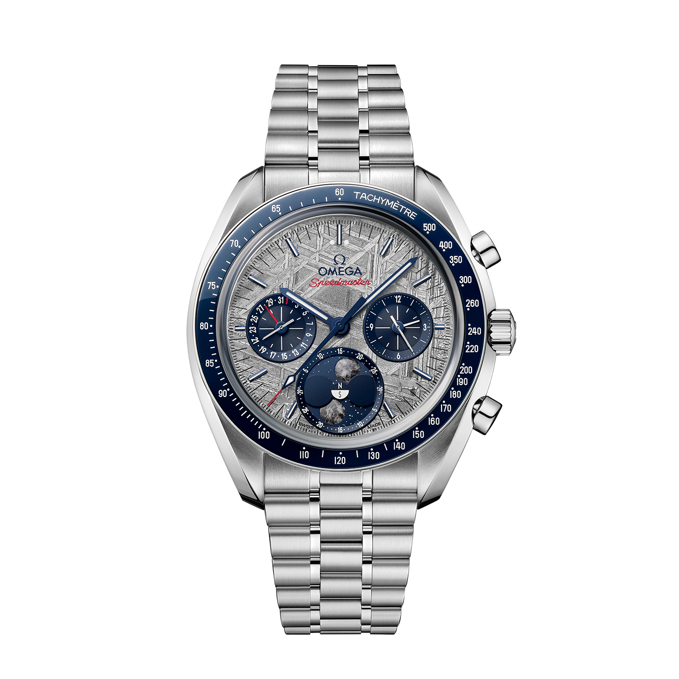 Unworn, Speedmaster Moonphase, Stainless Steel, Chronograph, 43 mm, Ref# 304.30.43.52.06.001, box and papers