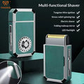 Pakiss All-in-One Travel Electric Rechargeable Shaver with LED Light and Lighter
