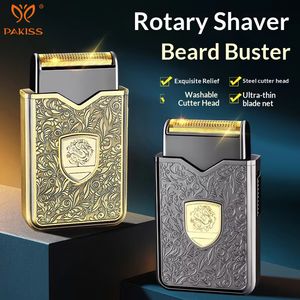 Pakiss Electric Rechargeable Shaver -High-Speed Reciprocating Razor with Smart Color Display, Wet & Dry Electric Shaver Gift for Men