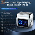 Pakiss Home Hairdresser Double Blade Electric Shaver Cordless Rechargeable Facial Beard Razor Foil Men's Electric Shaver