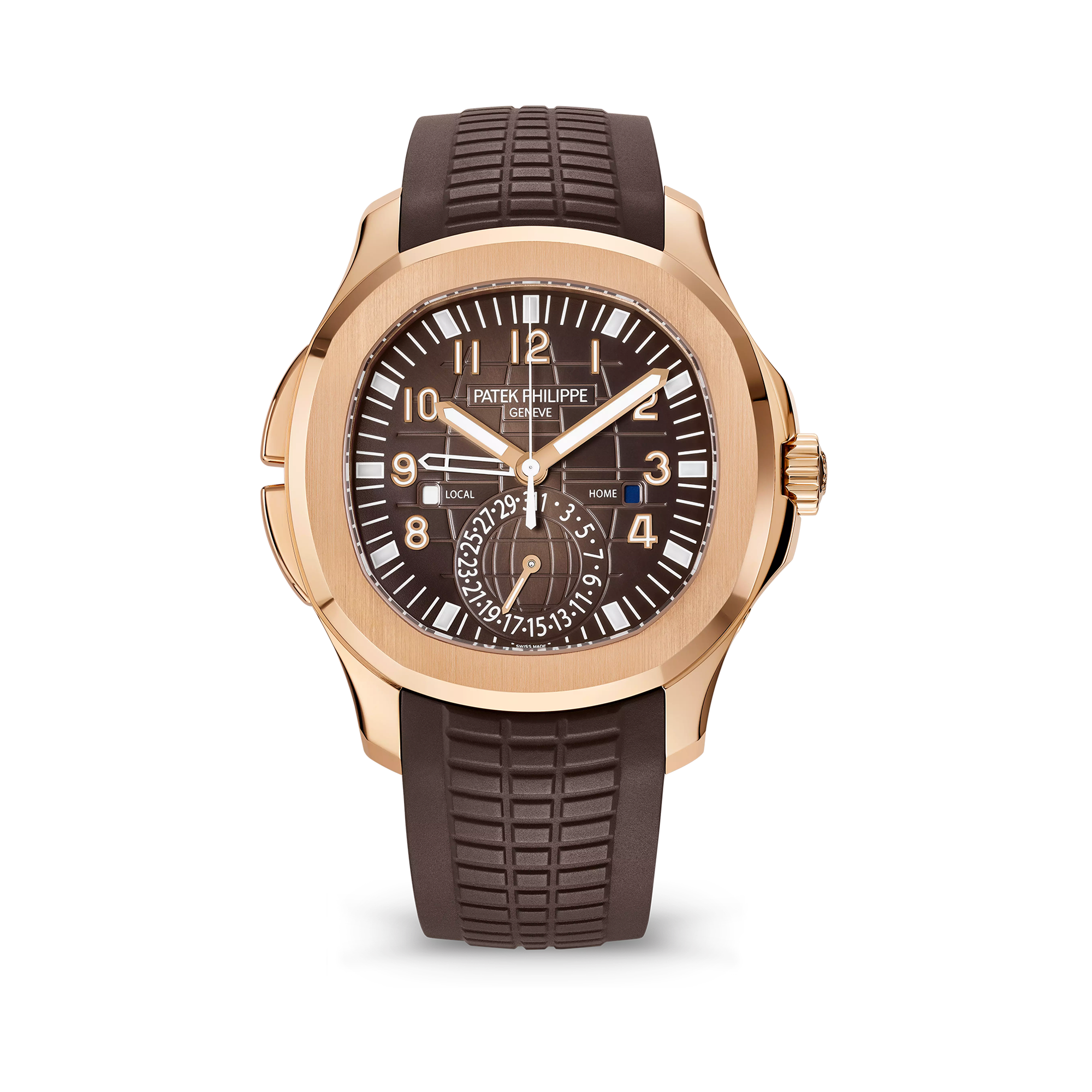 Aquanaut Travel Time, 18k Rose Gold, 40, 8mm, Ref# 5164R-001