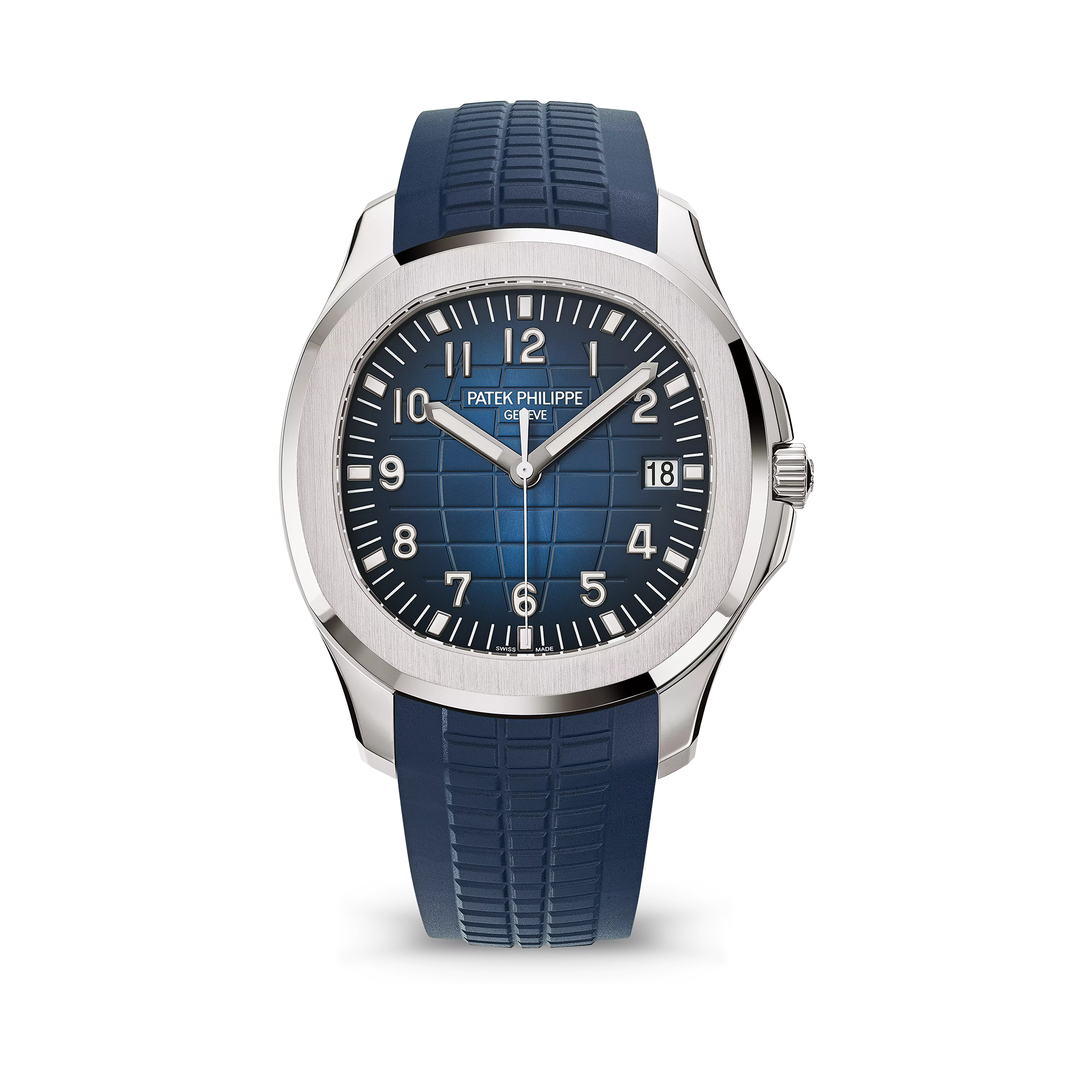 Aquanaut Date, Sweep Seconds Watch, 18k White Gold 42, 2 mm, Ref# 5168G-001