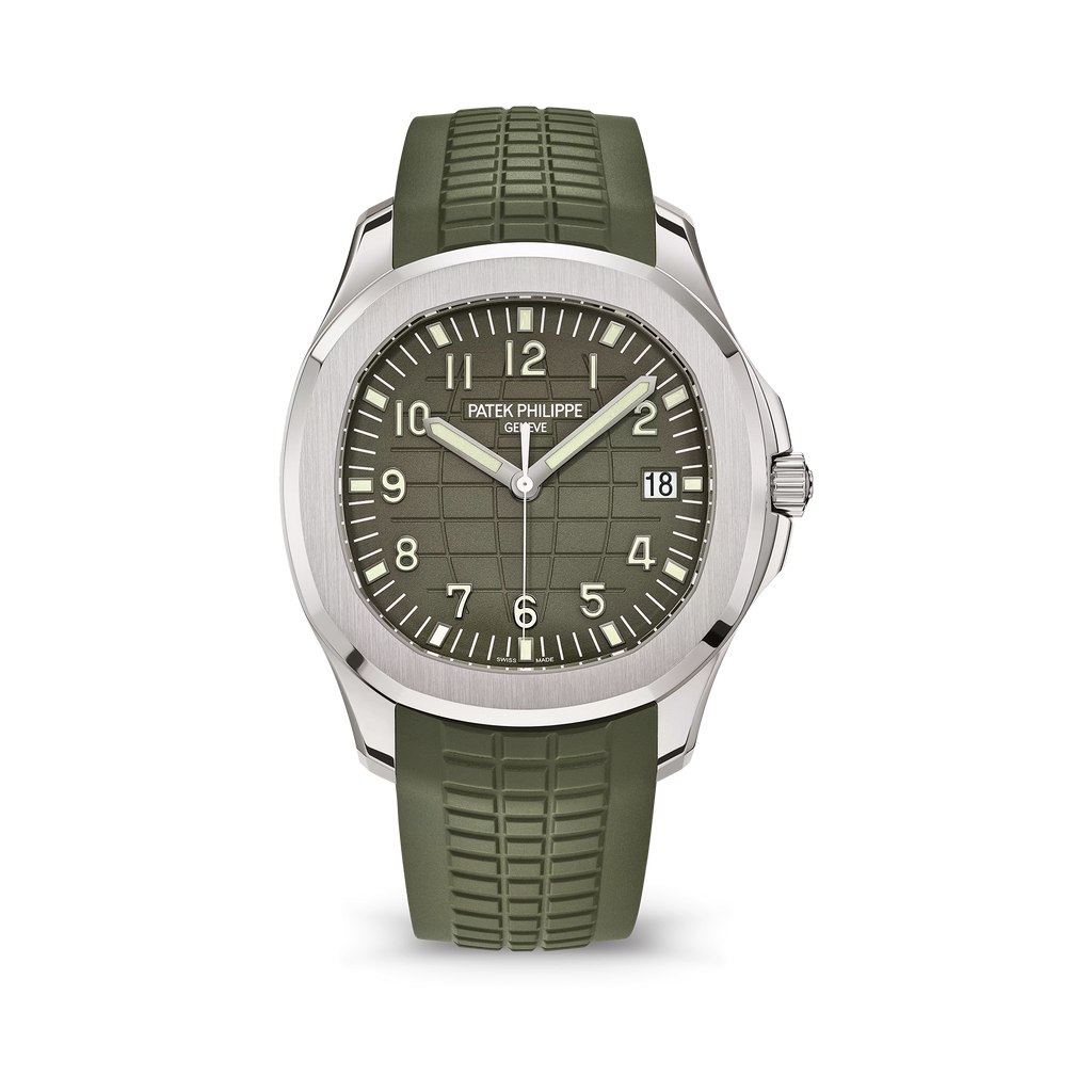 Aquanaut Jumbo Date, Sweep Seconds, 18k White Gold, 42, 2 mm, Ref# 5168G-010