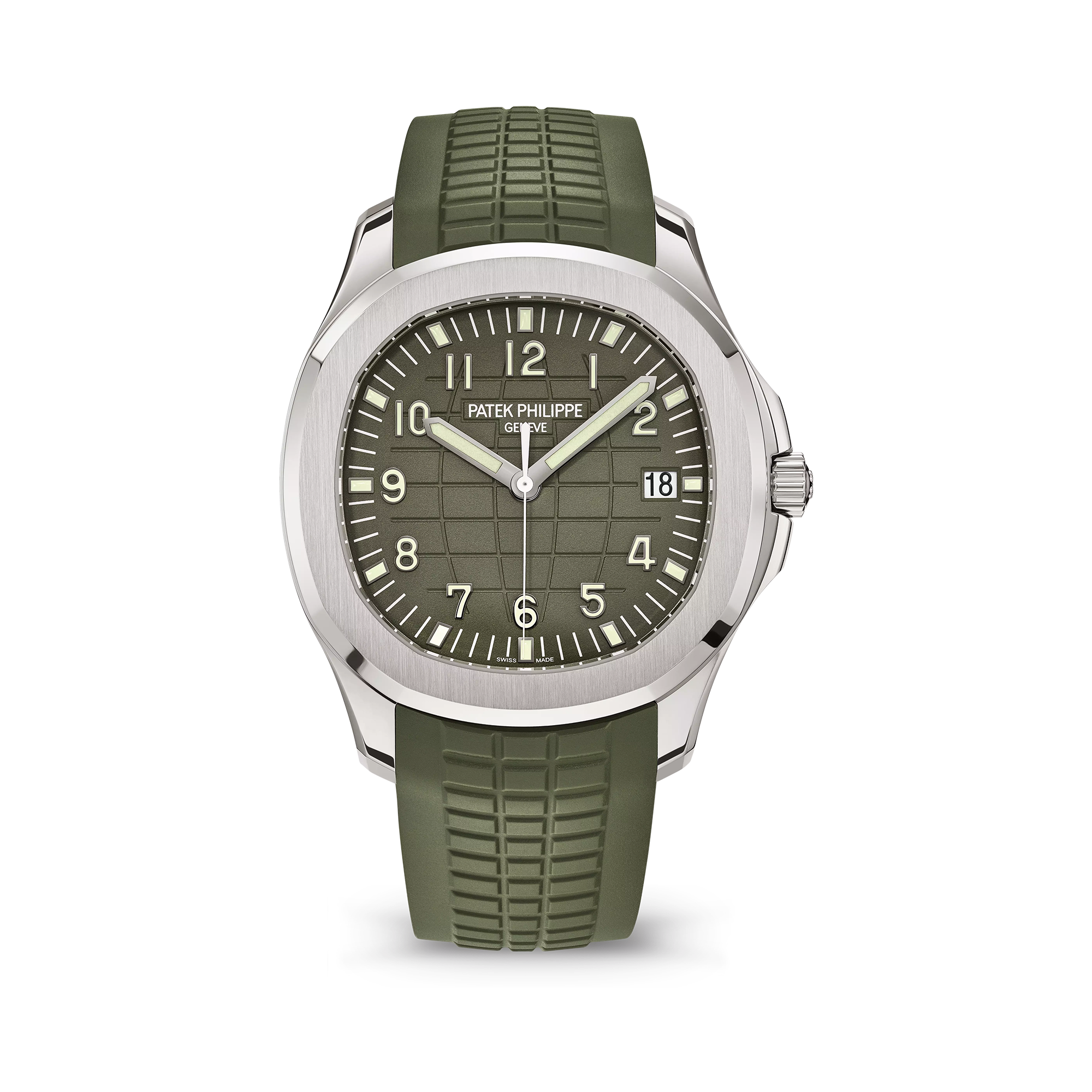 Aquanaut Jumbo Date, Sweep Seconds, 18k White Gold, 42, 2 mm, Ref# 5168G-010
