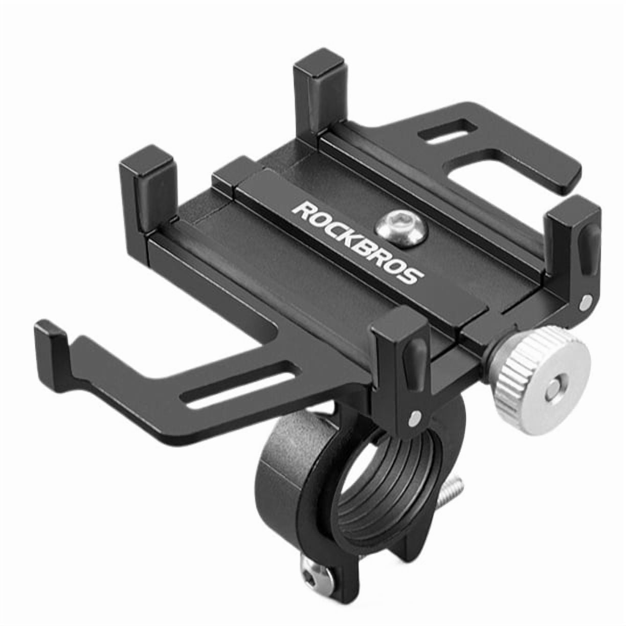ROCKBROS CNC Aluminum Motorcycle Phone Mount with Vibration Dampener - image 1