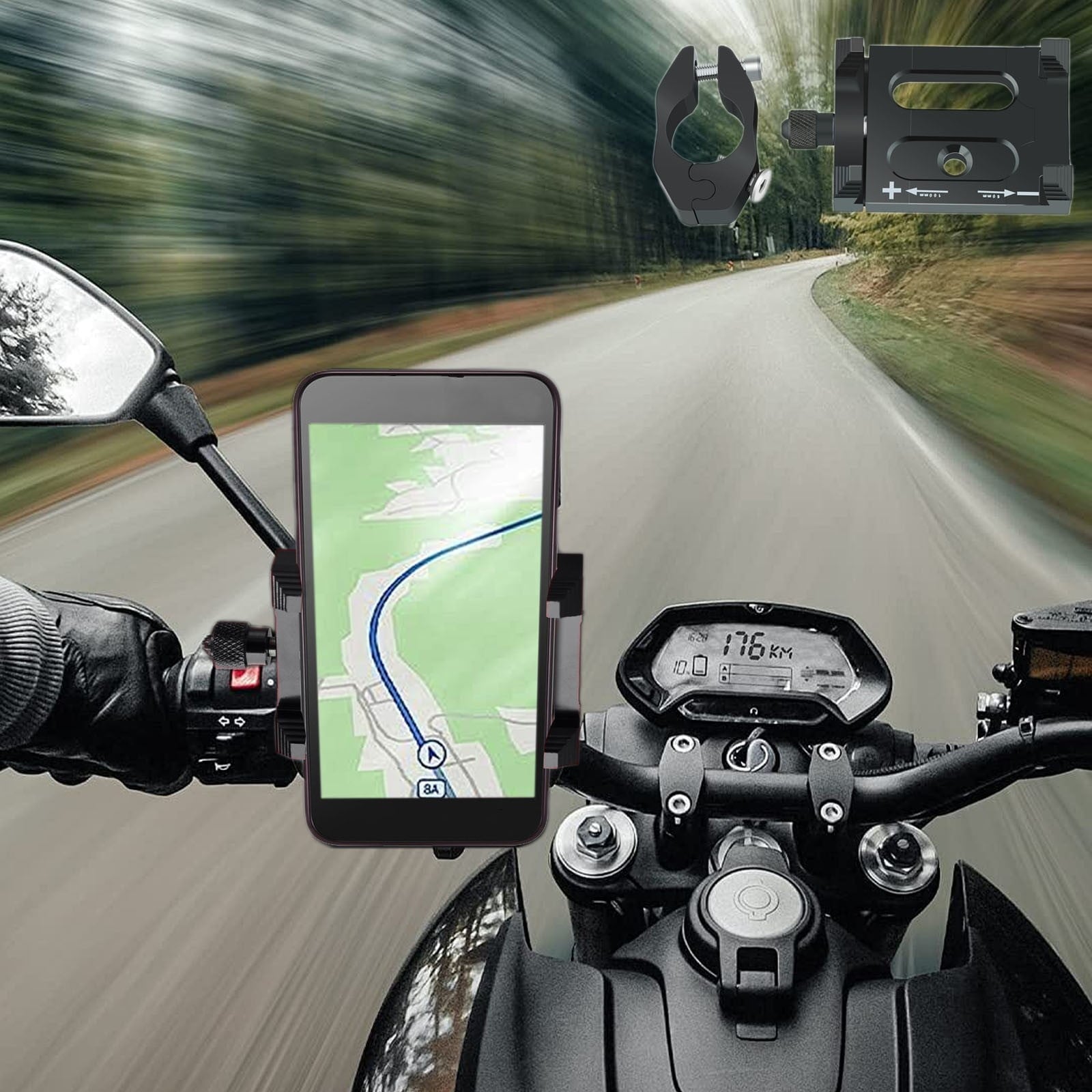 Tgbvmt Precision Aluminum Motorcycle Navigation Mount - image 1