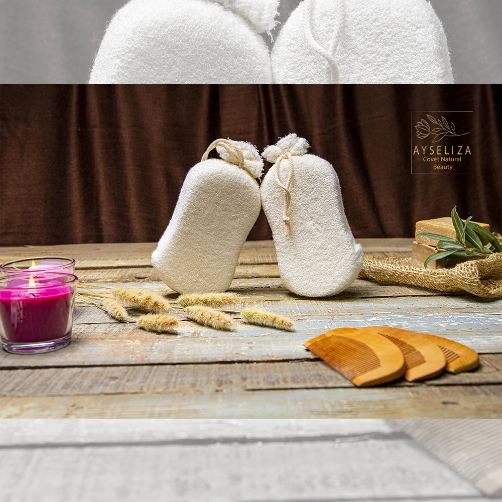 Turkish Quality Eco-Friendly African Net Bamboo Adult Baby Bath Sponge Exfoliating Scrub