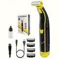 USB Rechargeable Waterproof Electric Shaver Low Noise Cordless Men's Beard Trimmer