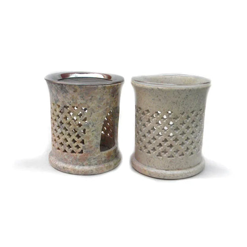 Natural Stone Aromatic Aroma Oil Diffuser Non-Electric Candle Warmer Incense Burner EU
