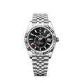 Sky-Dweller, 42mm, Oystersteel and 18k White Gold, Black, Jubilee, Ref# 336934-0008