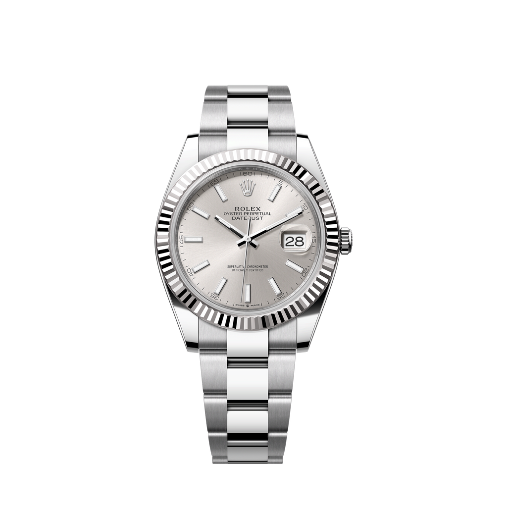 Datejust 41, Stainless Steel and 18k White Gold, 41mm, Ref# 126334-0003