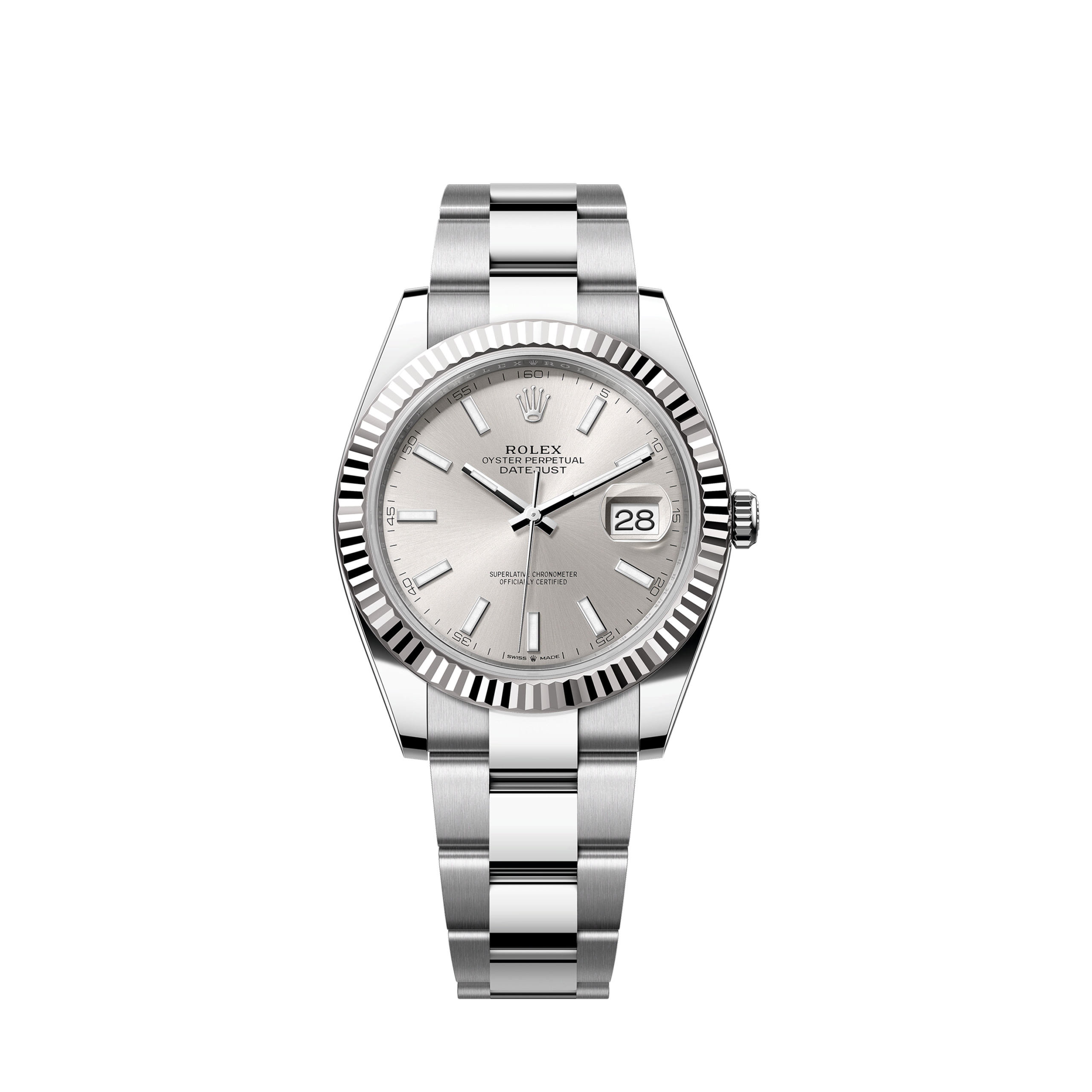Datejust 41, Stainless Steel and 18k White Gold, 41mm, Ref# 126334-0003