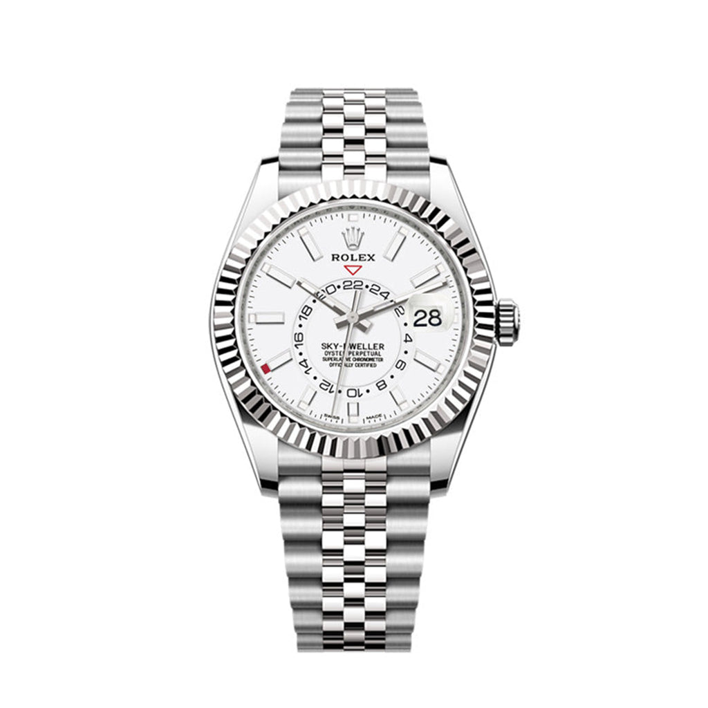 Sky-Dweller 42mm, Oystersteel and 18k White Gold, Ref# 326934-0002