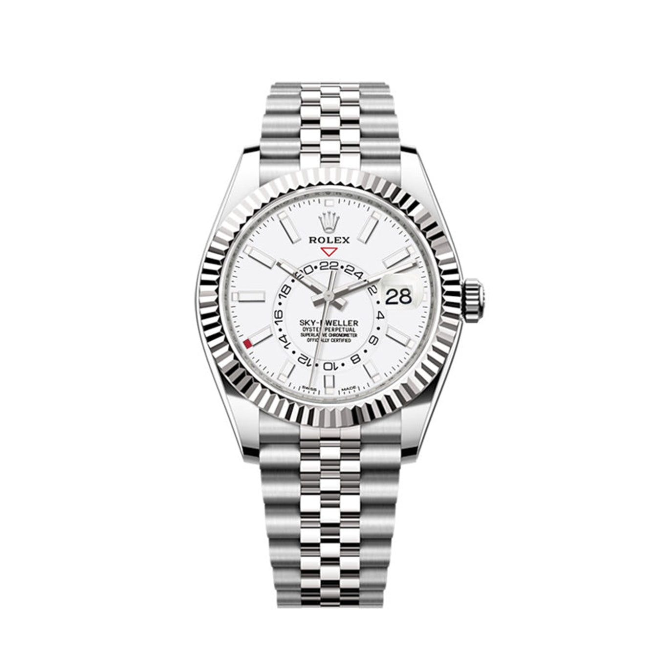Sky-Dweller 42mm, Oystersteel and 18k White Gold, Ref# 326934-0002