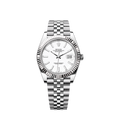 Datejust 41 Oystersteel and 18K White Gold 41 mm White Dial, Ref# 126334-0010