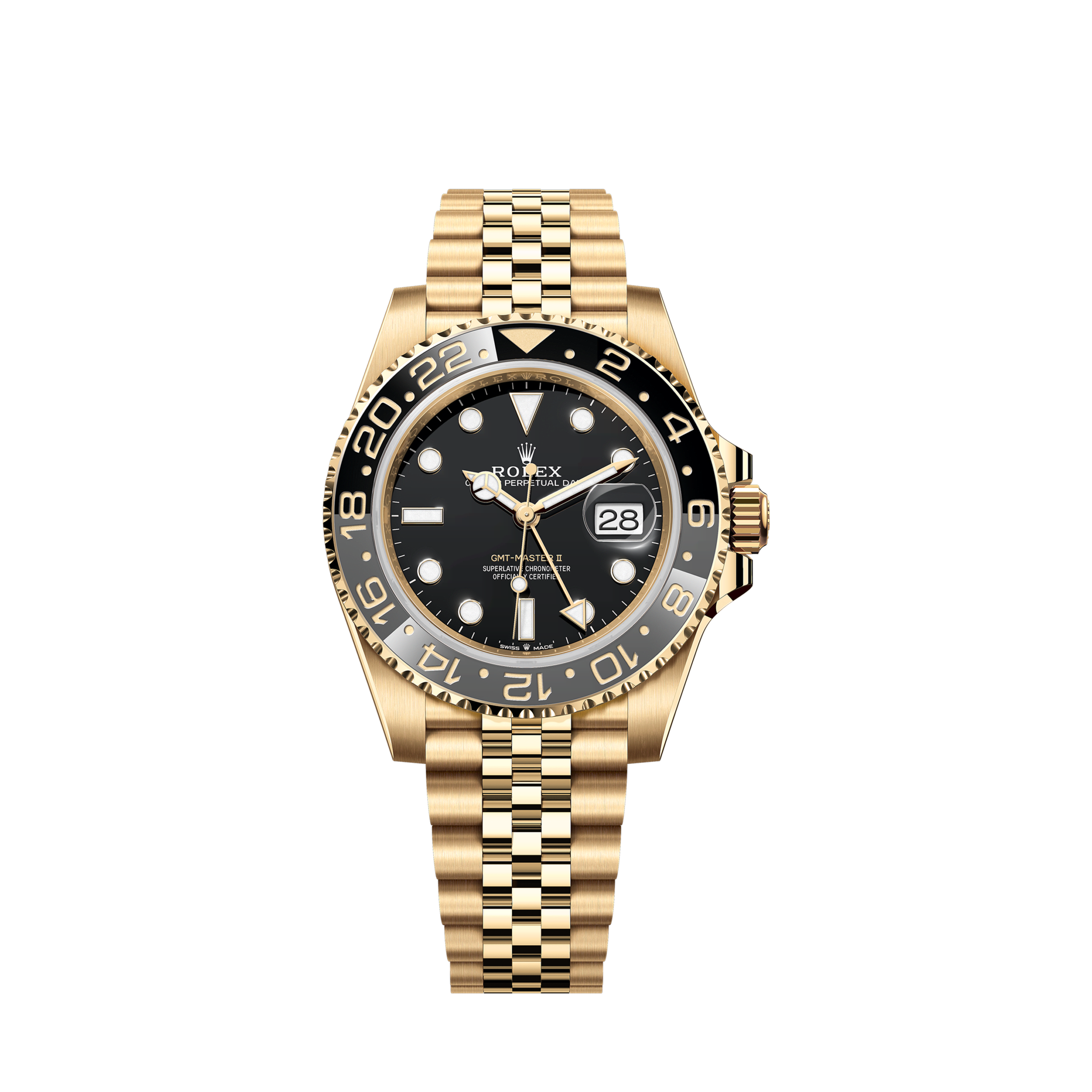 GMT-Master II, 40mm, 18k Yellow Gold, Ref# 126718GRNR-0001