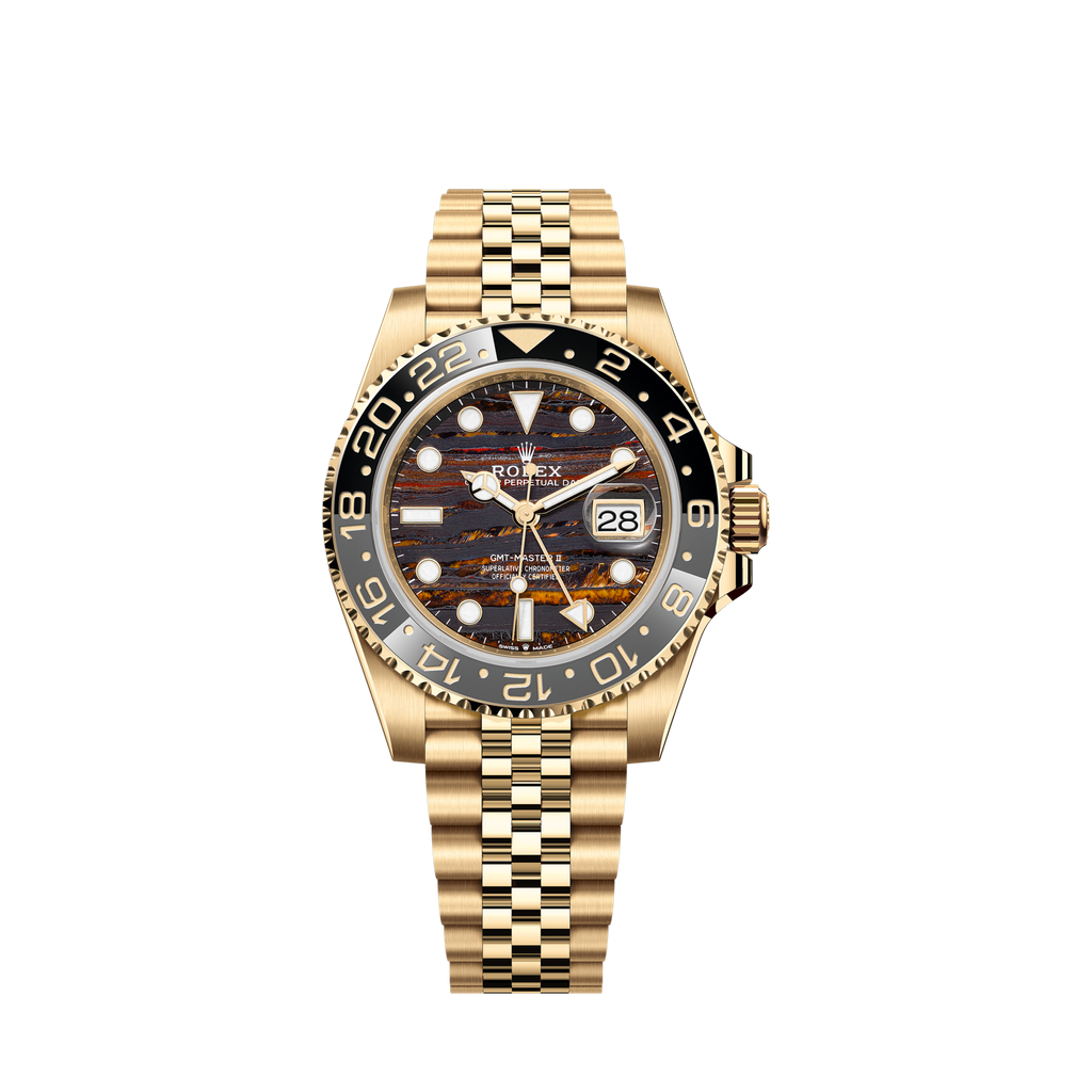 Unworn 2025, GMT-Master II, 18k Yellow Gold, 40mm, Ref# 126718grnr-0002, box & papers