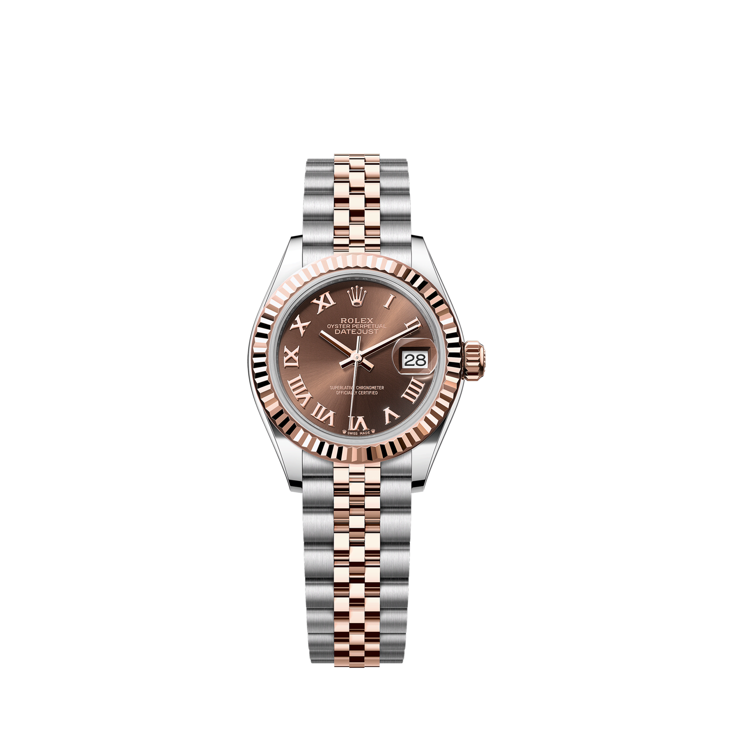 Lady-Datejust 28, Oystersteel and 18k Everose Gold, Ref# 279171-0009