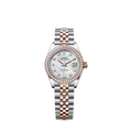 Lady-Datejust 28, Oystersteel and 18k Everose Gold, Ref# 279381RBR-0013