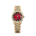 Unworn 2025, Datejust 31, 18k Yellow Gold, Diamond, Ref# 278288rbr-0041, box and papers
