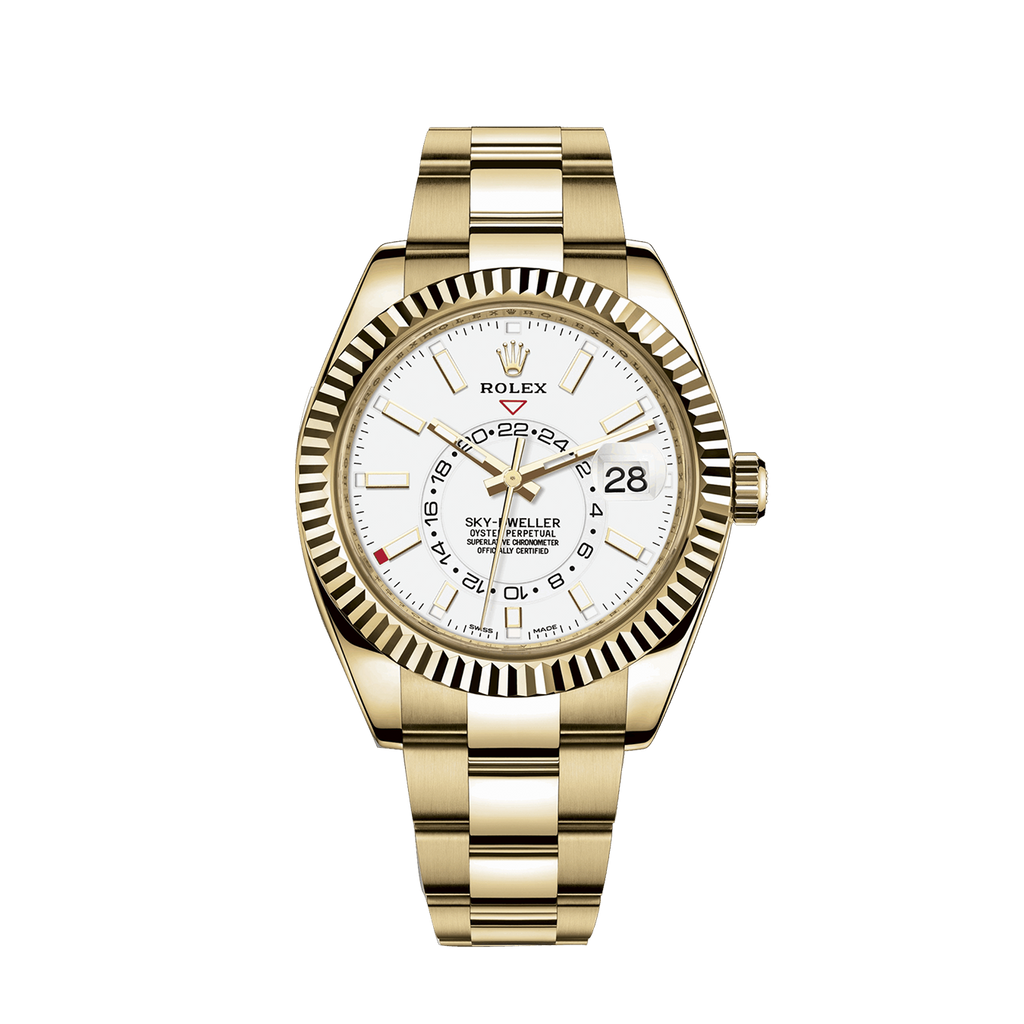 Sky-Dweller 42mm, 18k Yellow Gold, Ref# 326938-0005
