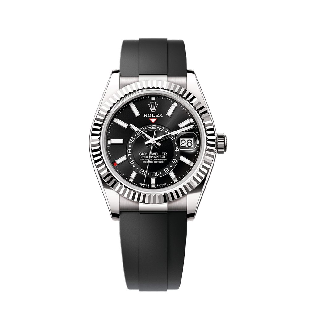 Sky-Dweller, 42mm, 18k White Gold, Ref# 336239-0002