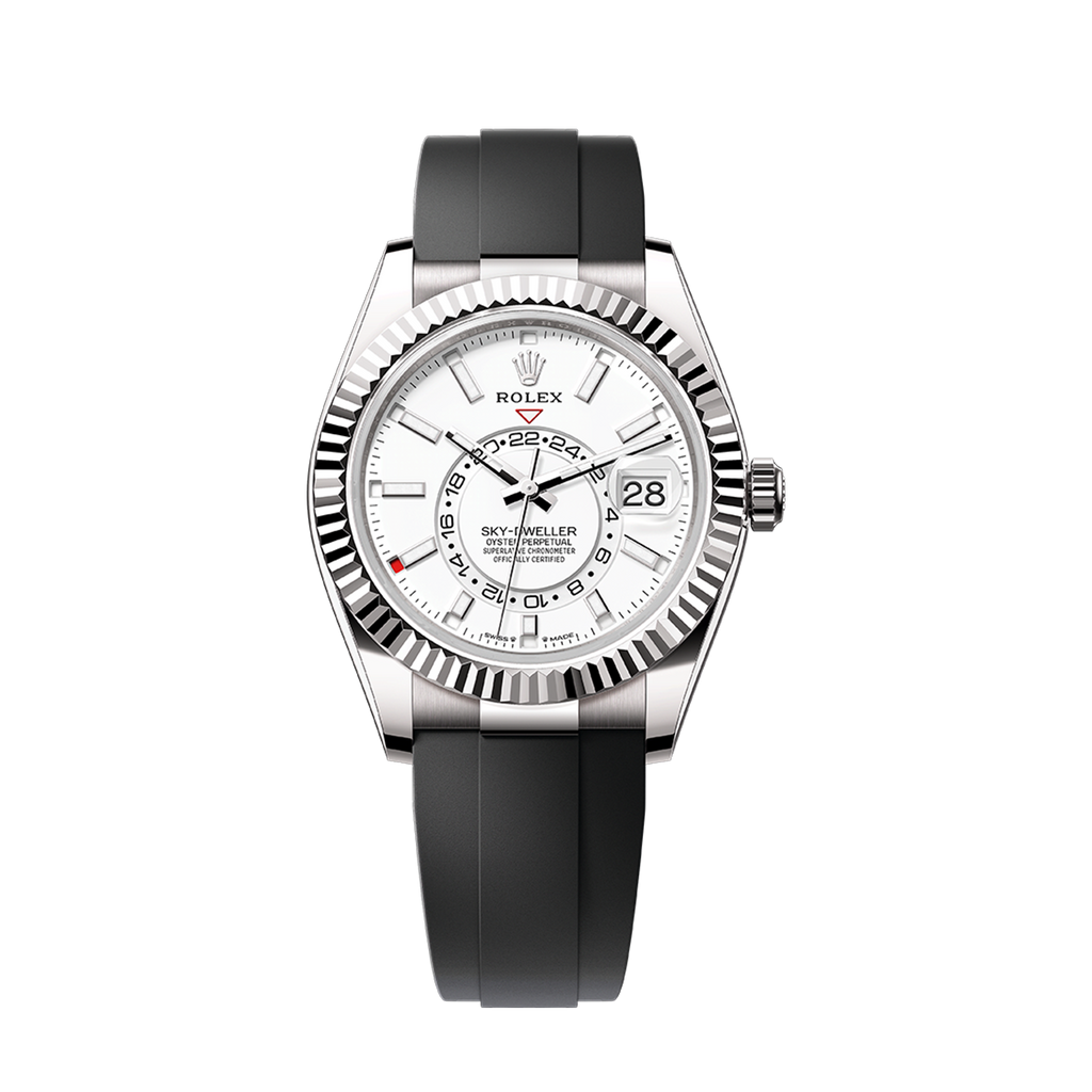 Sky-Dweller, 42mm, 18k White Gold, Ref# 336239-0003