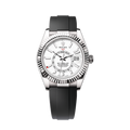 Sky-Dweller, 42mm, 18k White Gold, Ref# 336239-0003