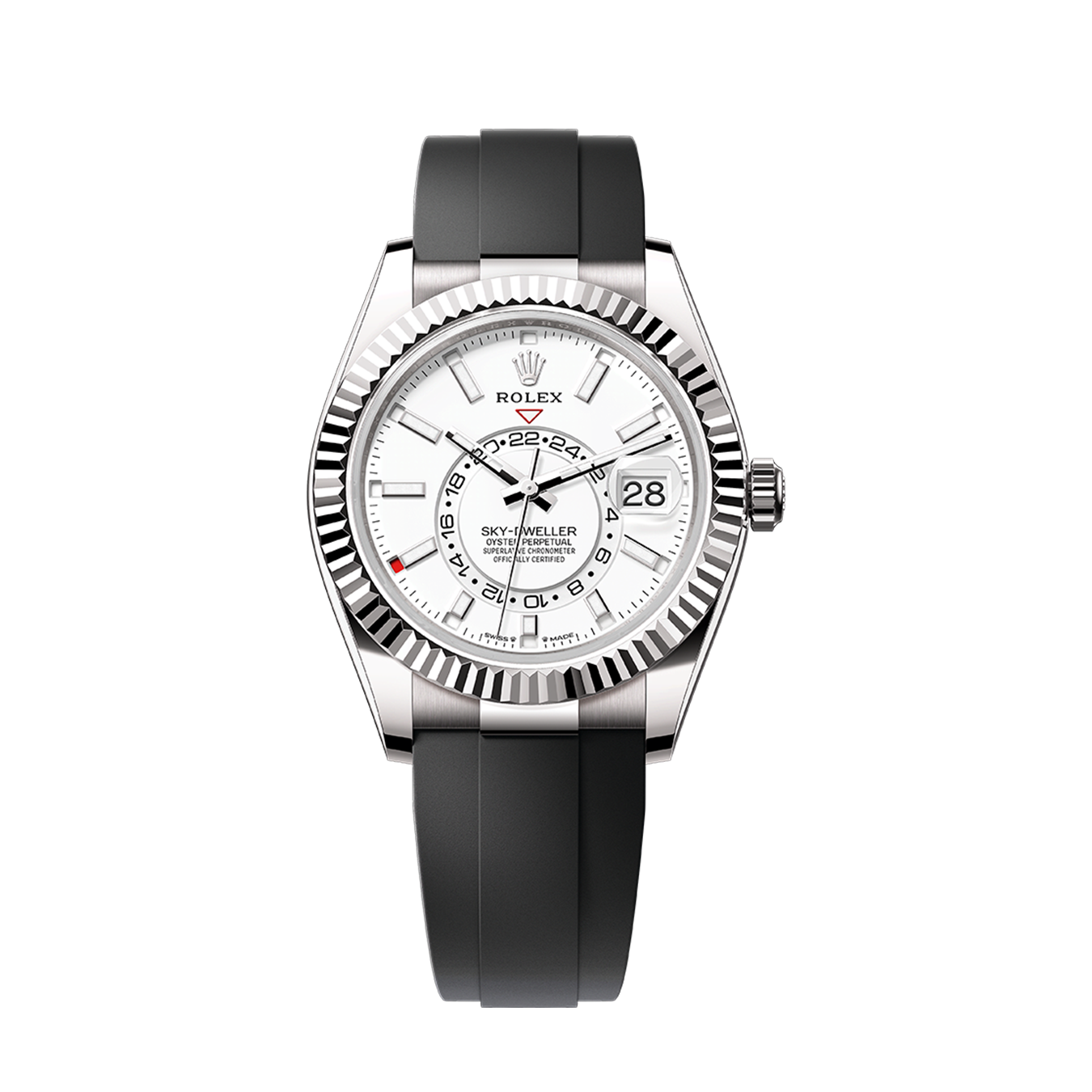 Sky-Dweller, 42mm, 18k White Gold, Ref# 336239-0003