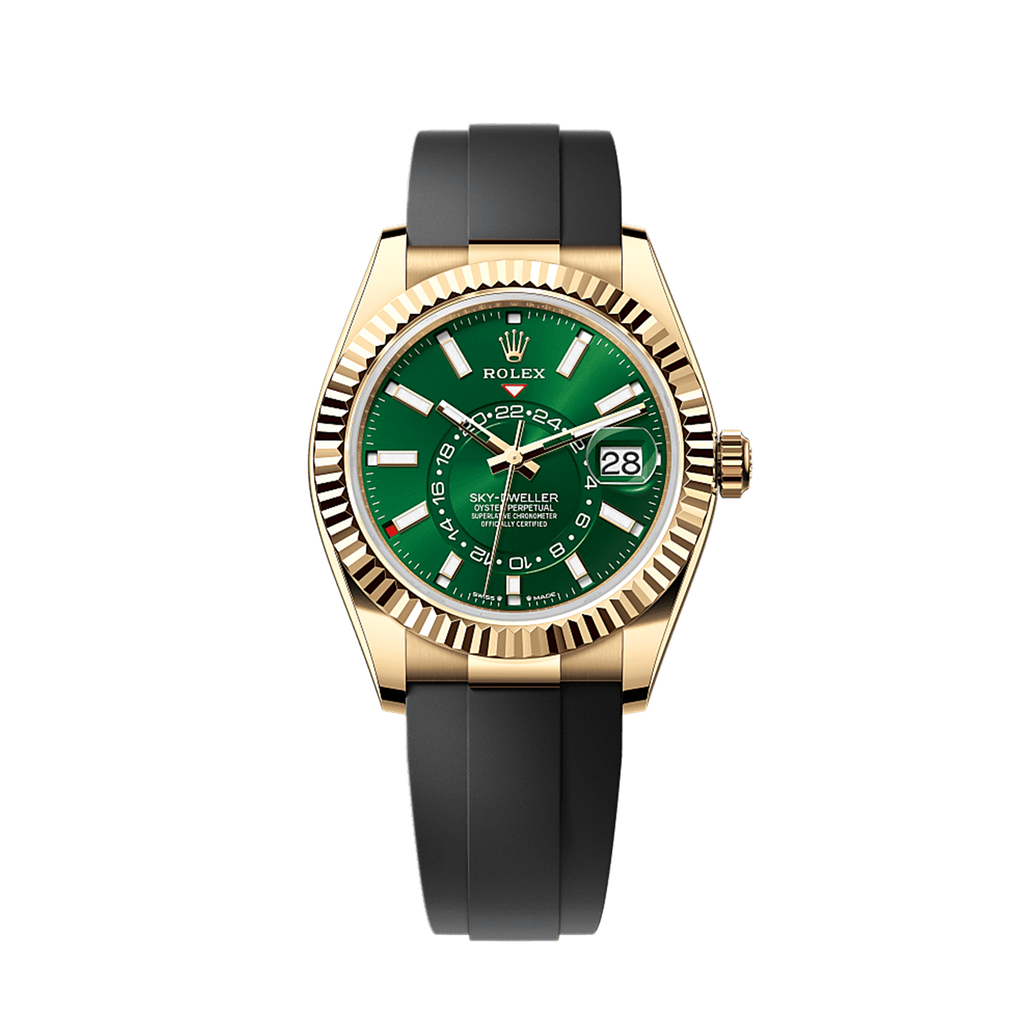 Unworn 2025, Sky-Dweller, 42mm, 18k Yellow Gold, Ref# 336238-0004, box & papers
