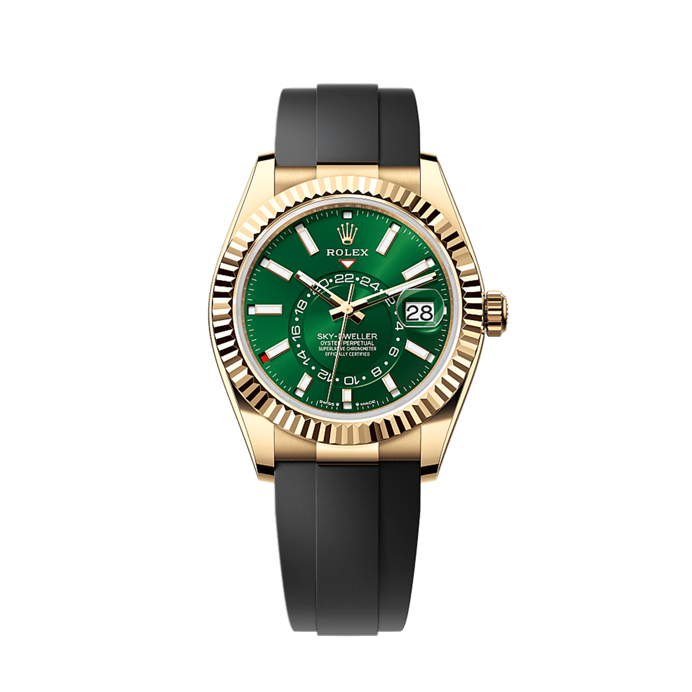 Unworn 2025, Sky-Dweller, 42mm, 18k Yellow Gold, Ref# 336238-0004, box & papers