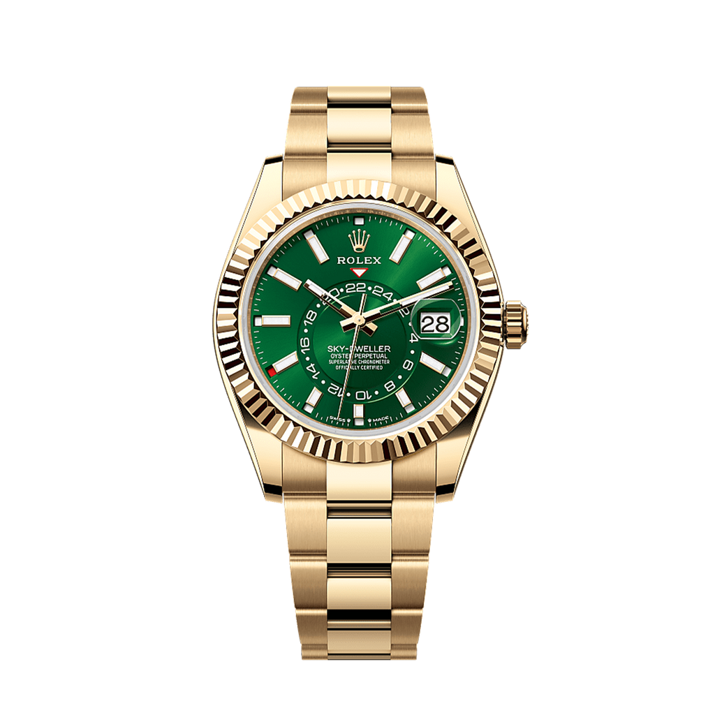 Unworn 2025, Sky-Dweller, 42mm, 18k Yellow Gold, Ref# 336938-0007, box & papers