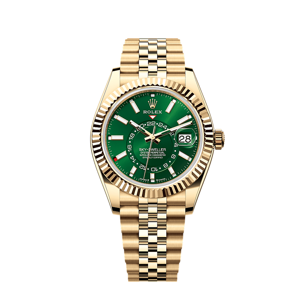 Unworn 2025, Sky-Dweller, 42mm, 18k Yellow Gold, Ref# 336938-0008, box & papers
