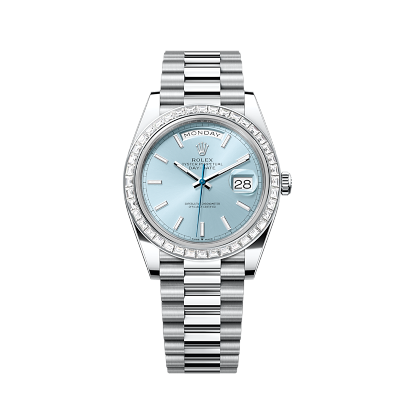Day-Date 40, Platinum with Diamond-set, 40mm, Ref# 228396tbr-0039