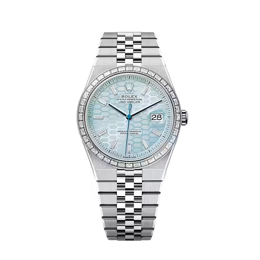 Land-Dweller 40mm Oyster Platinum & Diamonds M127386TBR-0001