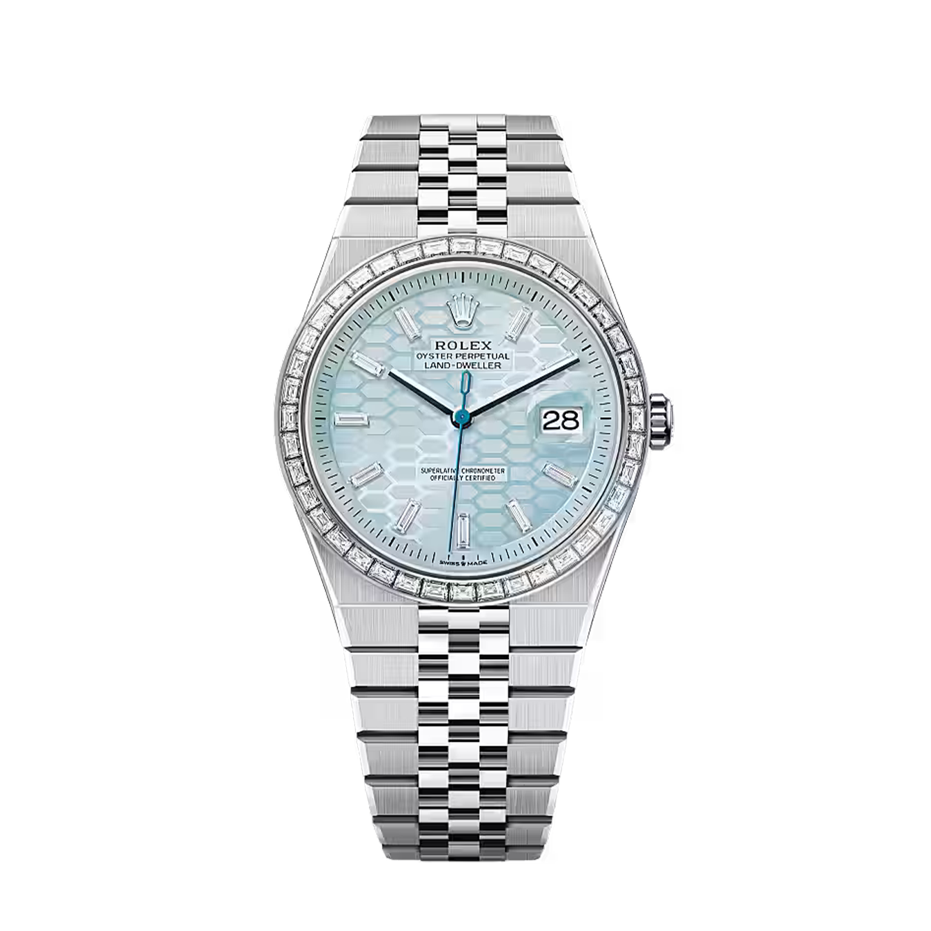 Land-Dweller 40mm Oyster Platinum & Diamonds M127386TBR-0001