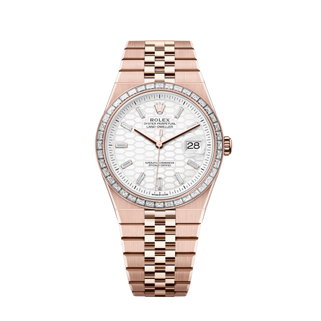 Land-Dweller 40mm Oyster Everose Gold & Diamonds M127385TBR-0003