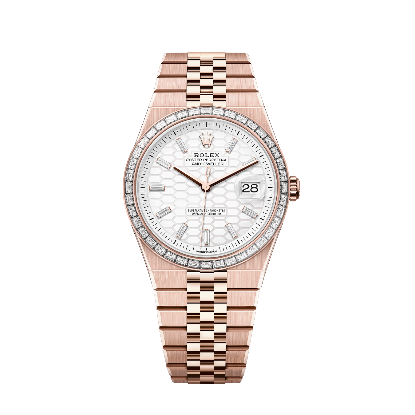 Land-Dweller 40mm Oyster Everose Gold & Diamonds M127385TBR-0003