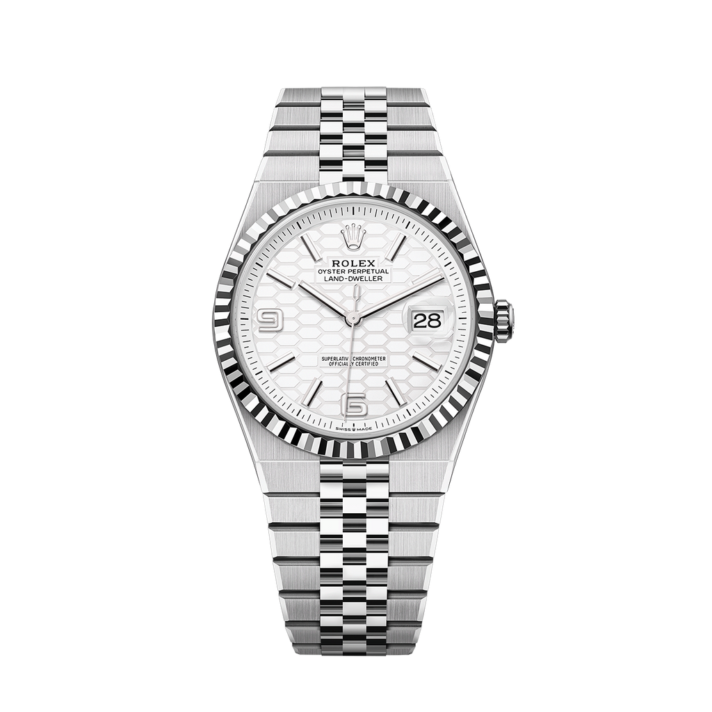 Land-Dweller 40mm Oystersteel & White Gold M127334-0001