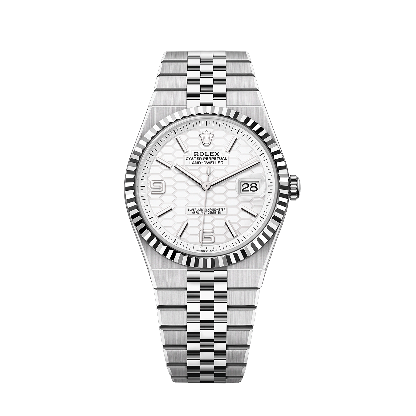 Land-Dweller 40mm Oystersteel & White Gold M127334-0001