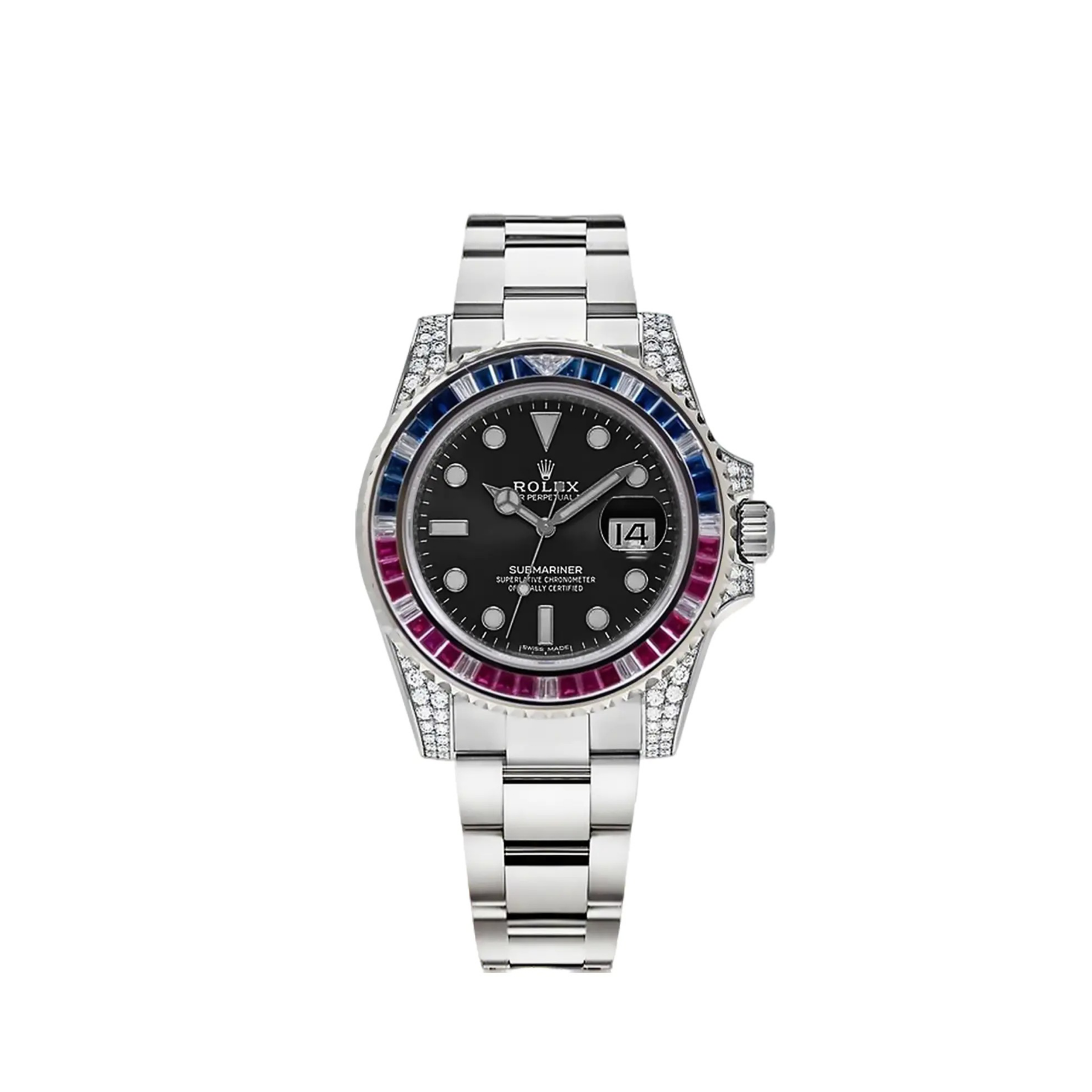 Submariner Silver Blue/Red Diamond, 40mm