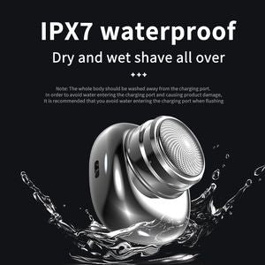 [Zsm] Compact German Steel Blade Anti-Slip Silver Electric Shaver