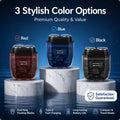 [Zsm] Slim Transparent Mecha Style Black Anti-Pinch Long Endurance Travel Shaver