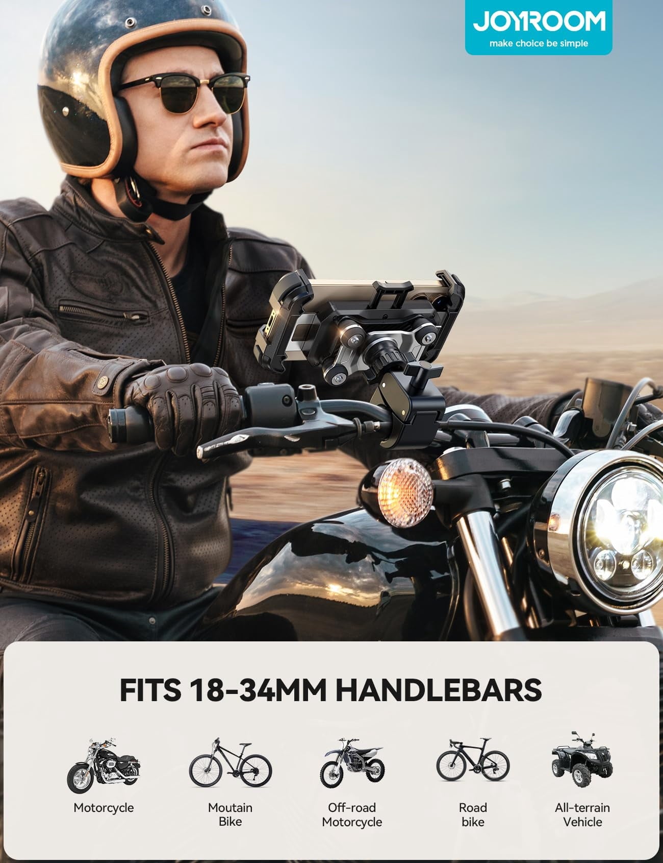 All-Metal Dual-Dampener Motorcycle Phone Mount - image 8