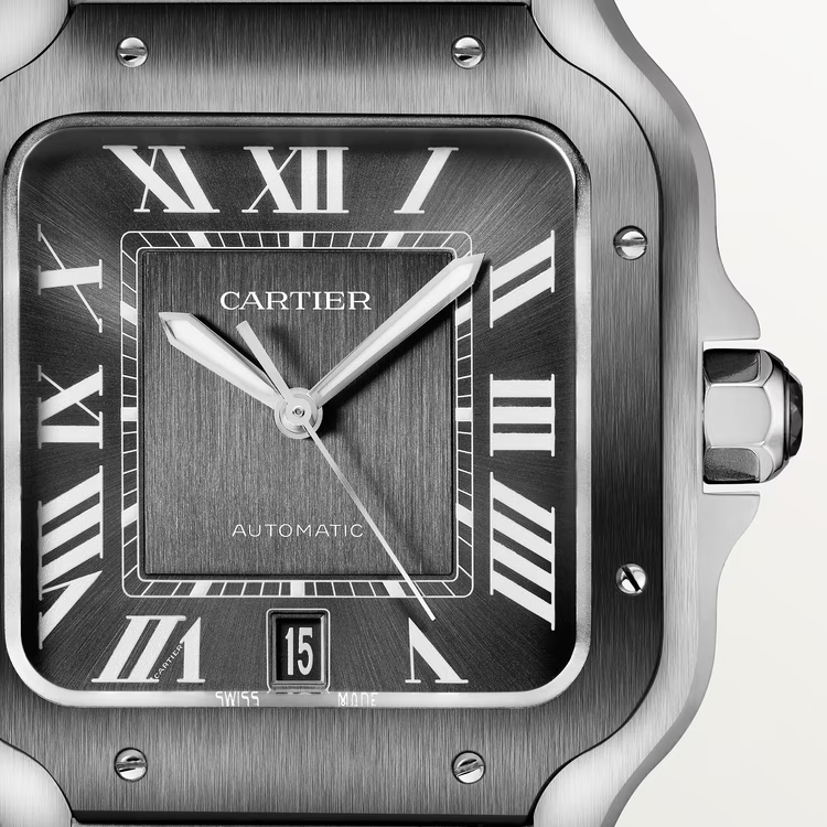 Unworn Santos de, Stainless Steel, 39.8mm, Ref# WSSA0037, box and papers