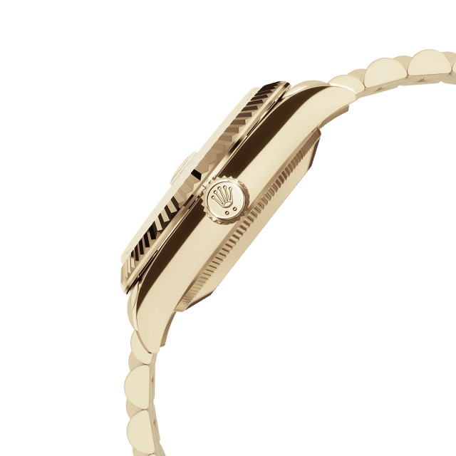 Unworn 2025, Datejust 31, 18k Yellow Gold, Diamonds, Ref# 278278-0049, box and papers