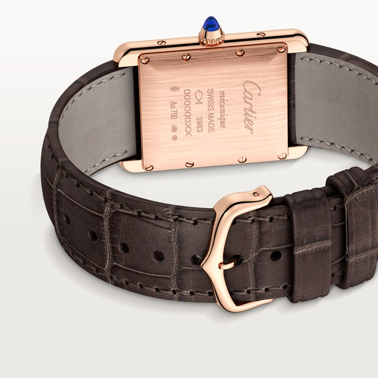 Unworn, Tank Louis, 18k Rose Gold, 33.7mm x 25.5mm, Ref# WGTA0011, box and papers